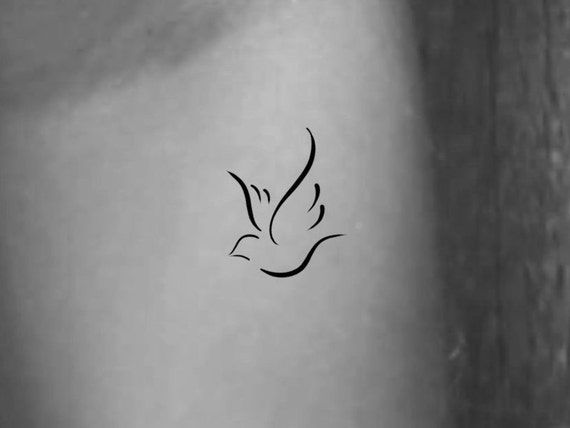 small dove tattoo 0061