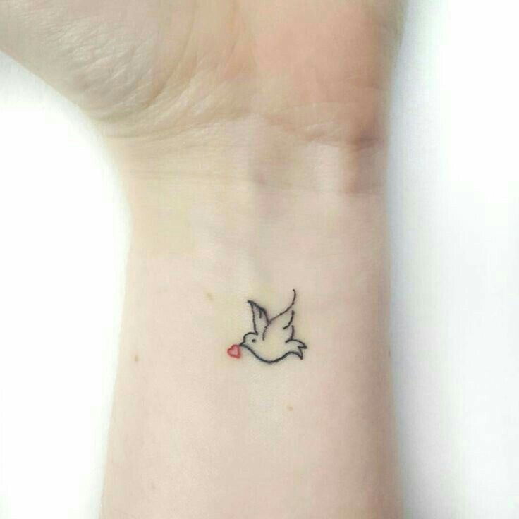 small dove tattoo 0068