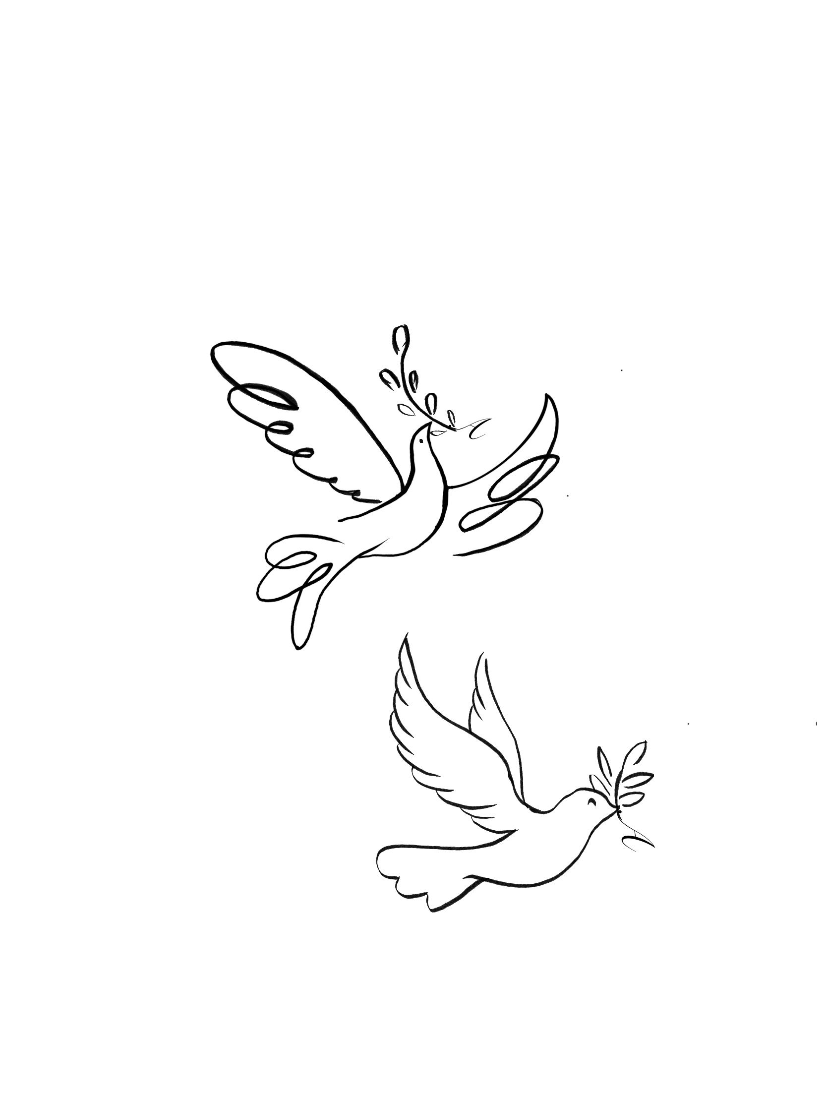 small dove tattoo 0072