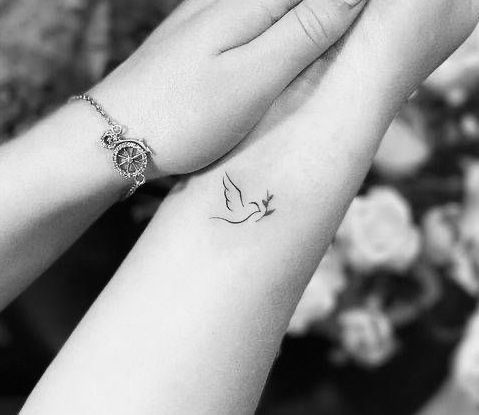 small dove tattoo 0073