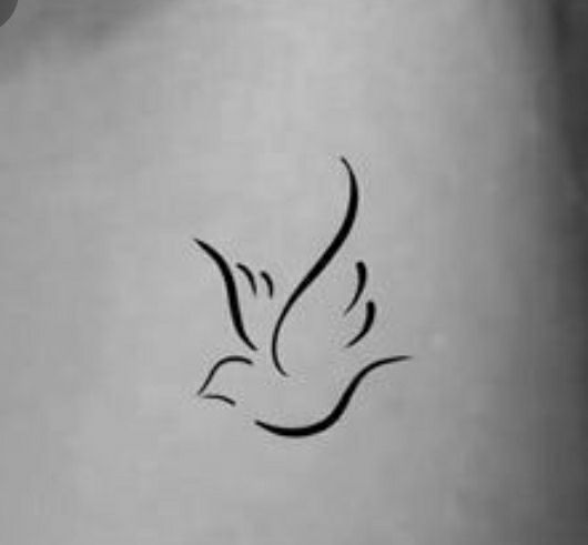 small dove tattoo 0079