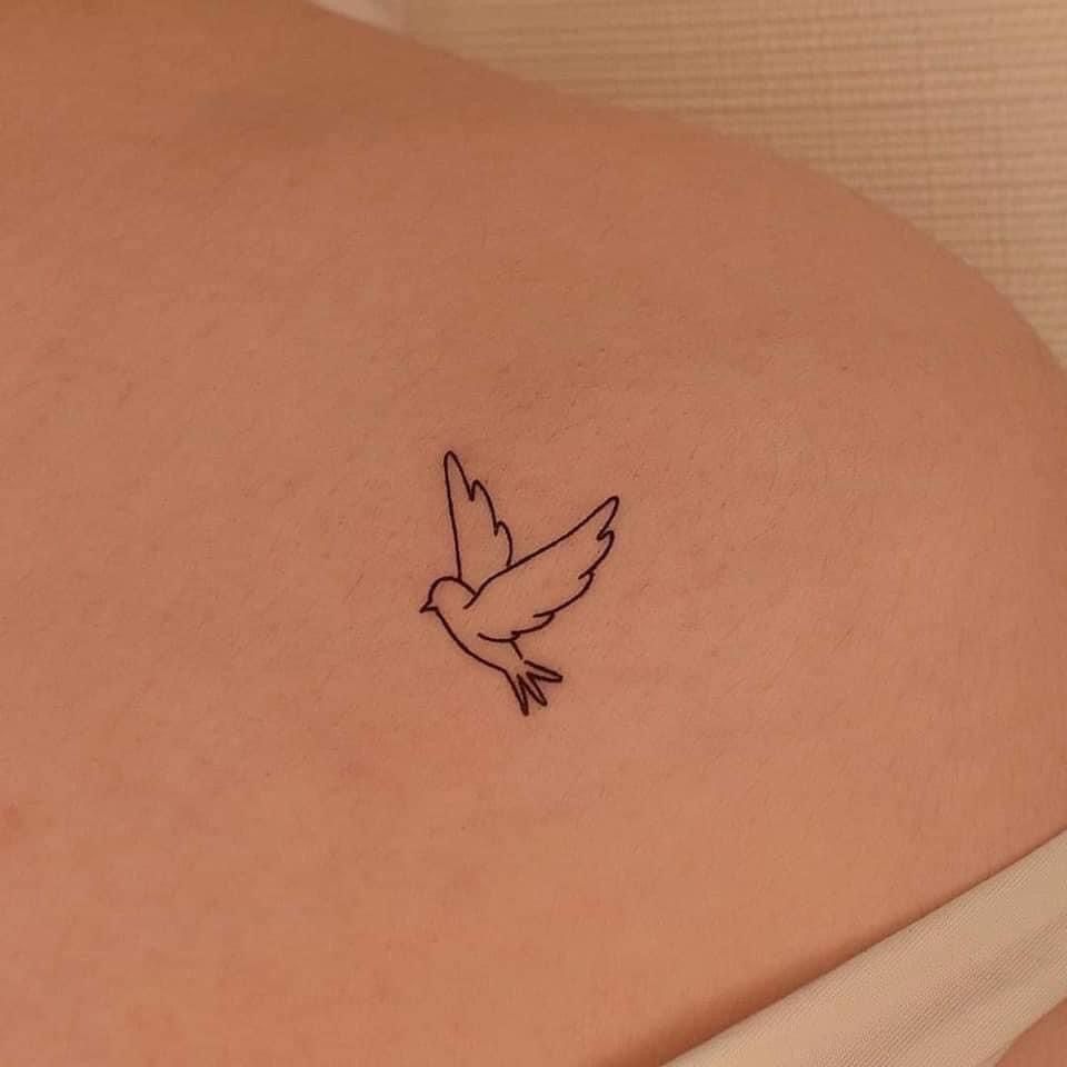 small dove tattoo 0084