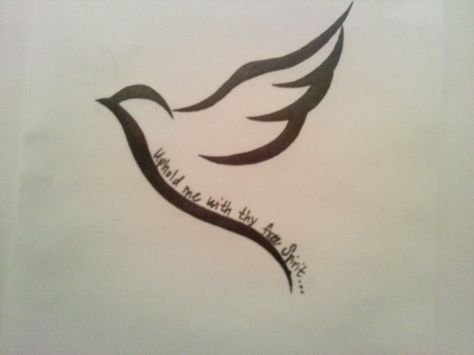 small dove tattoo 0097