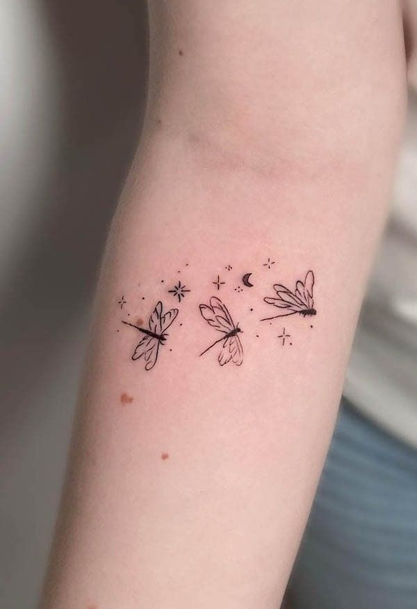 small dragonfly tattoo 0013