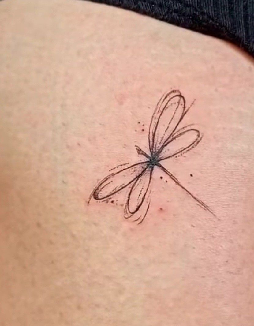 small dragonfly tattoo 0018