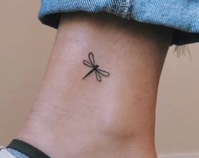 small dragonfly tattoo 0021