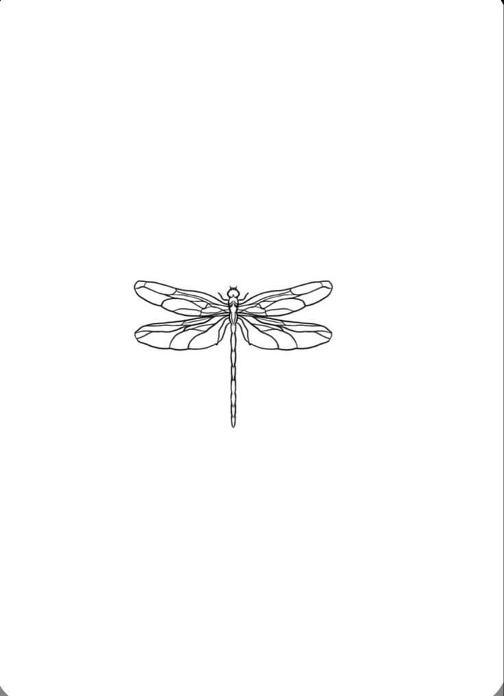 small dragonfly tattoo 0022