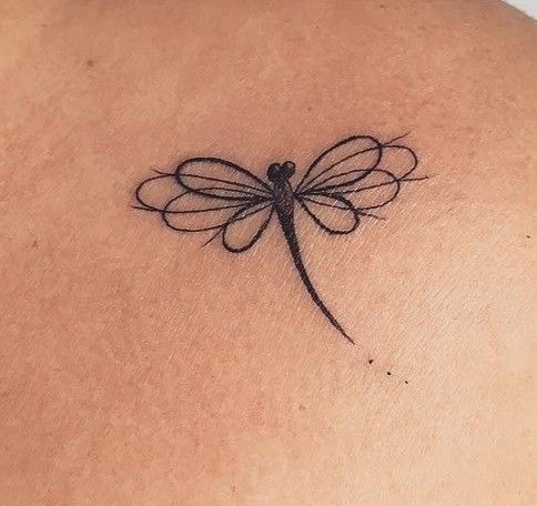 small dragonfly tattoo 0029