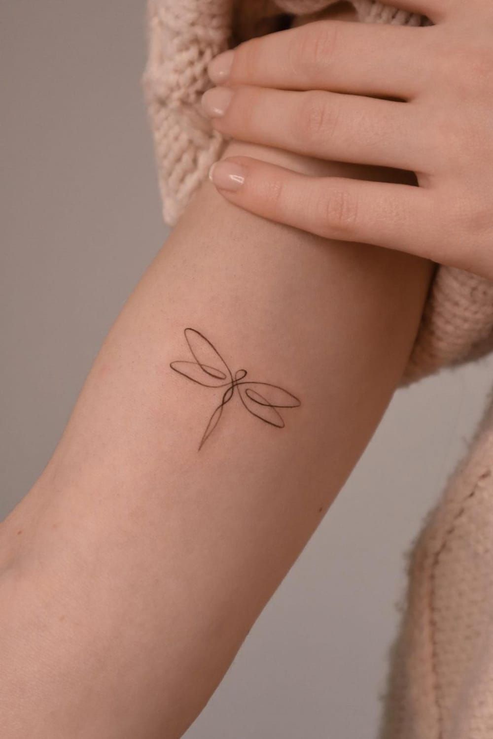 small dragonfly tattoo 0032