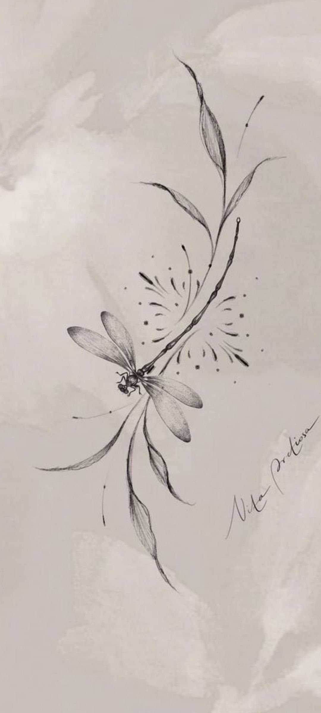 small dragonfly tattoo 0042