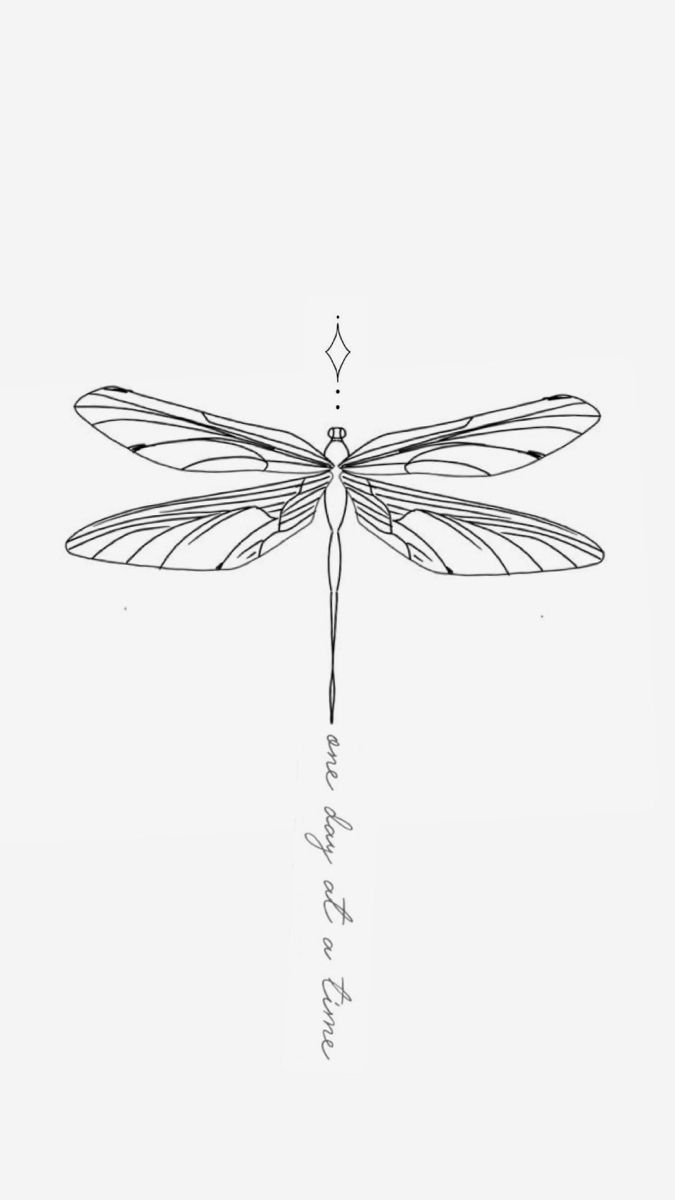 small dragonfly tattoo 0043