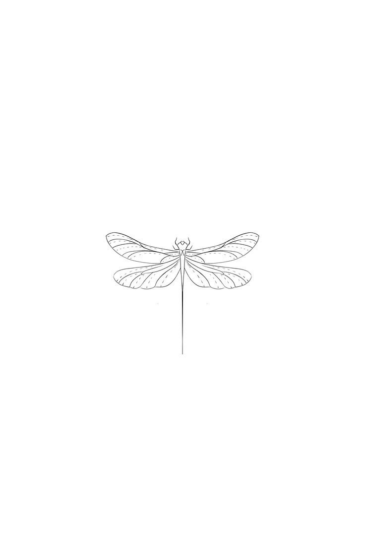 small dragonfly tattoo 0074