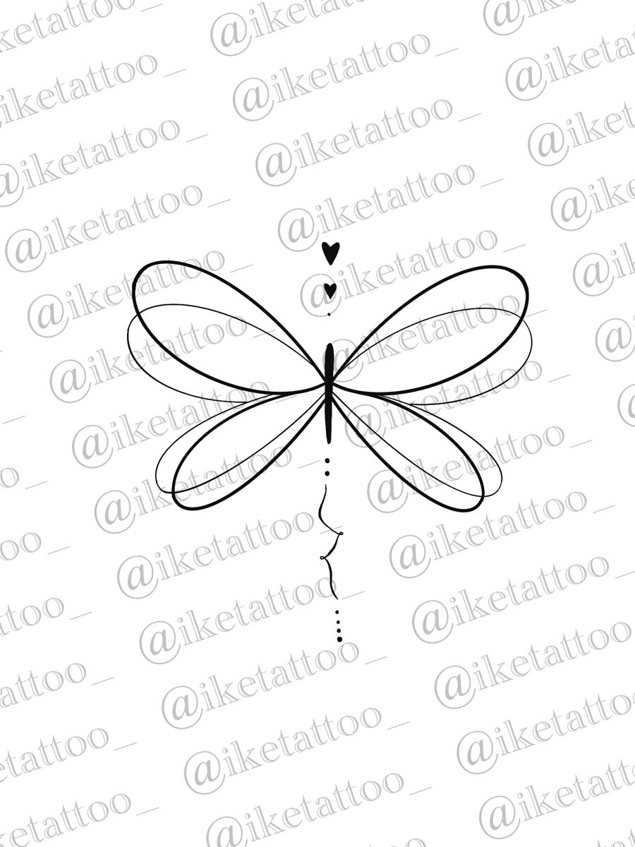 small dragonfly tattoo 0083