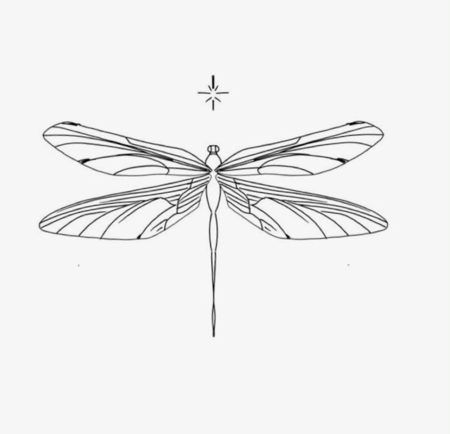 small dragonfly tattoo 0090