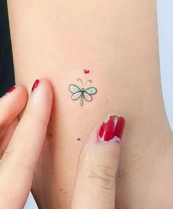 small dragonfly tattoo 0092