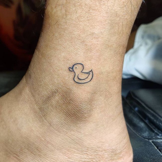 small duck tattoo for women