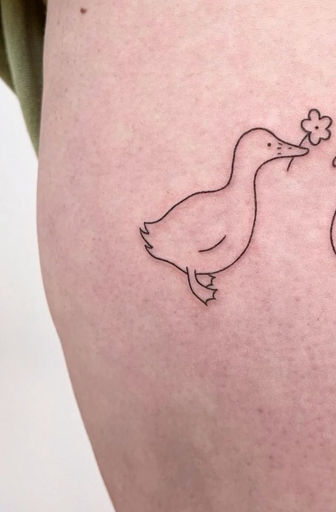 small duck tattoo 0024