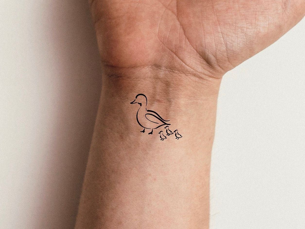 small duck tattoo 0029