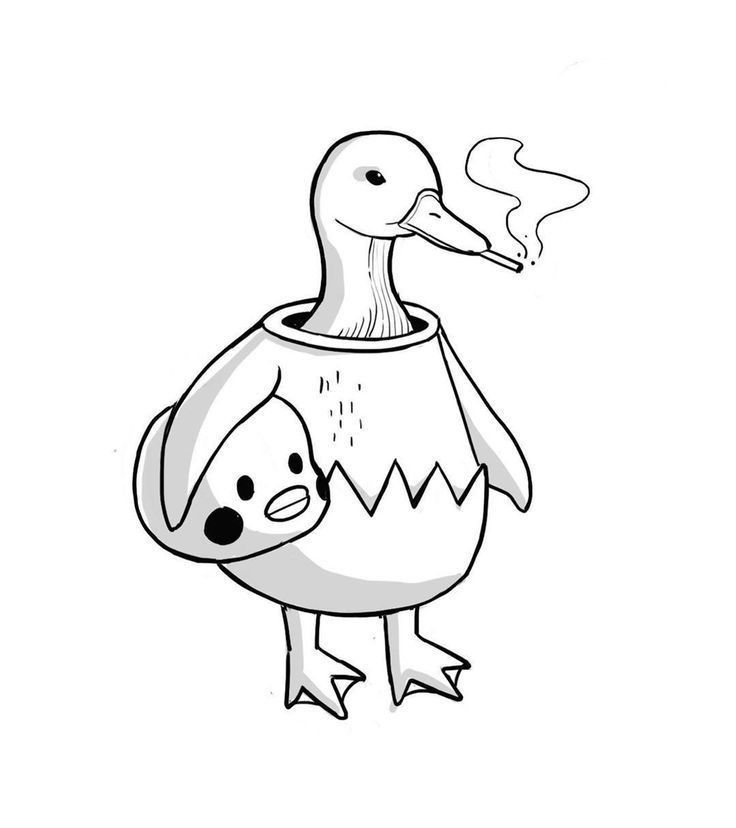 small duck tattoo 0069