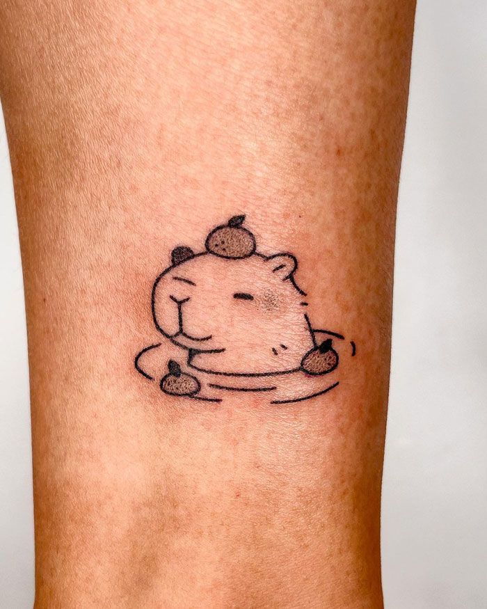 small duck tattoo 0070