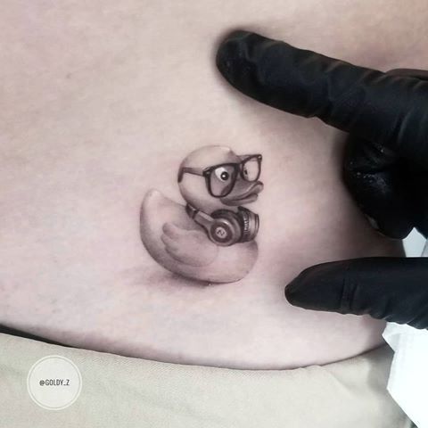 small duck tattoo 0093