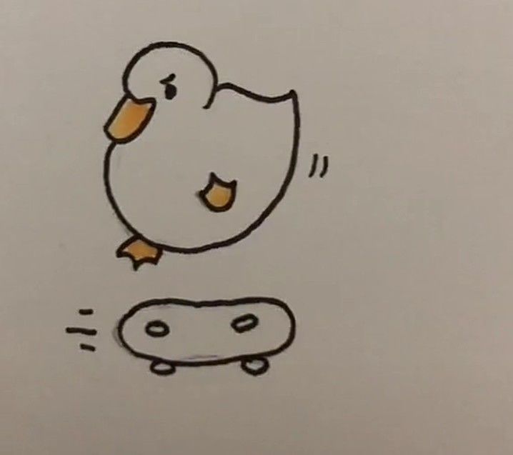 small duck tattoo 0094