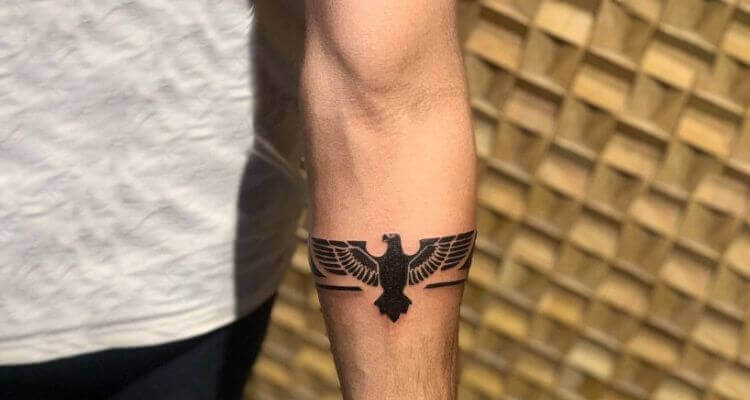 small eagle chest tattoo 0025