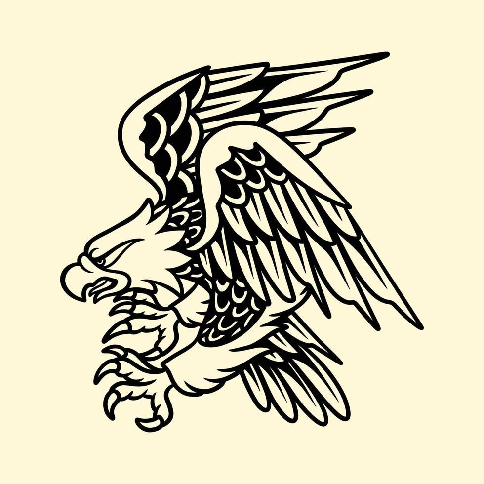 small eagle tattoo 0033