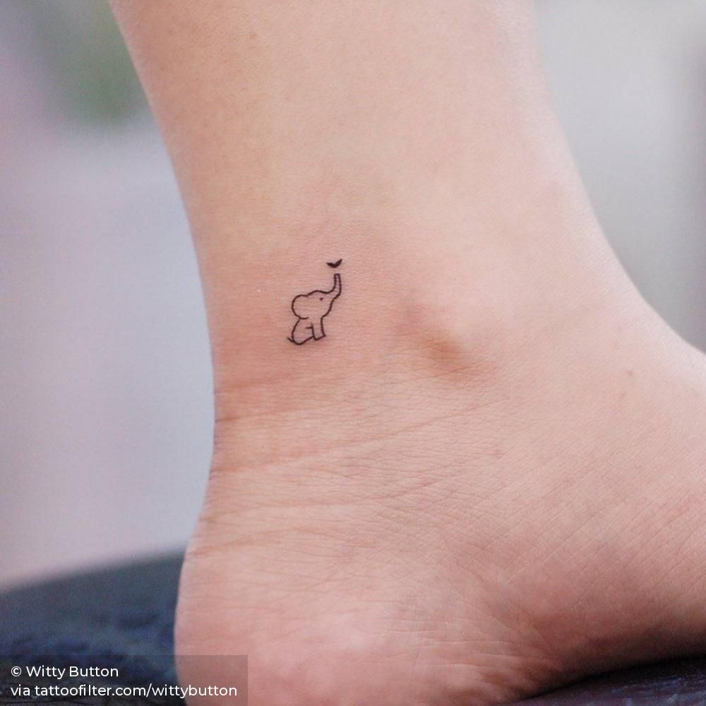 small elephant tattoo 0010