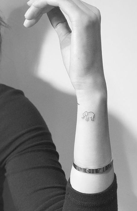 small elephant tattoo 0011