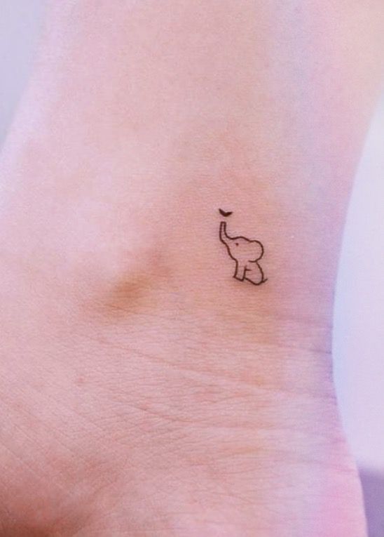 small elephant tattoo 0025