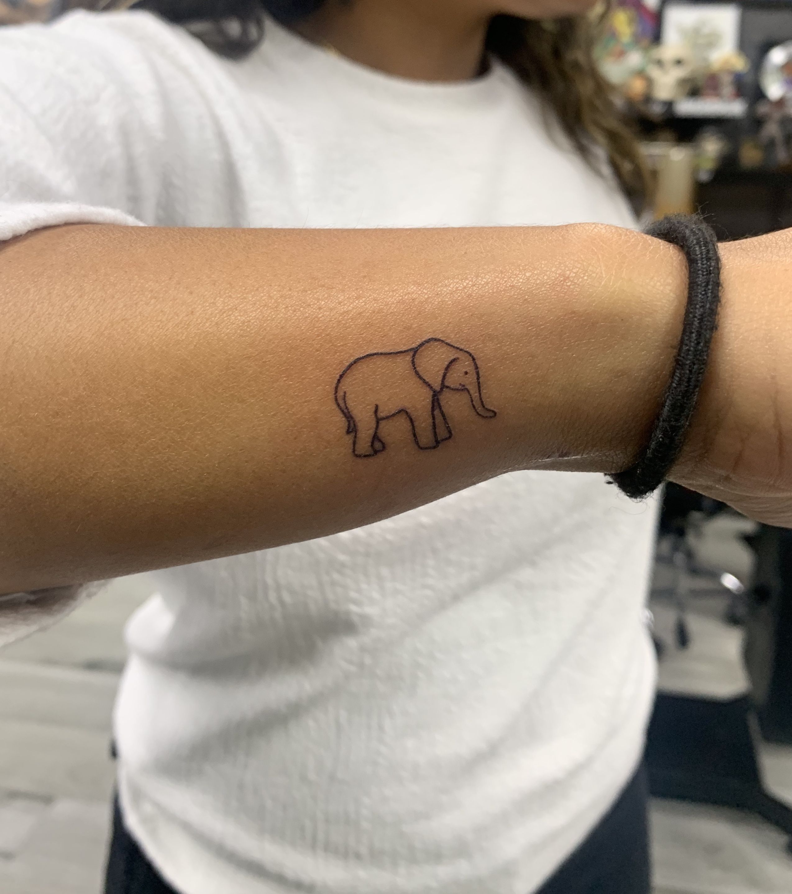 small elephant tattoo 0040