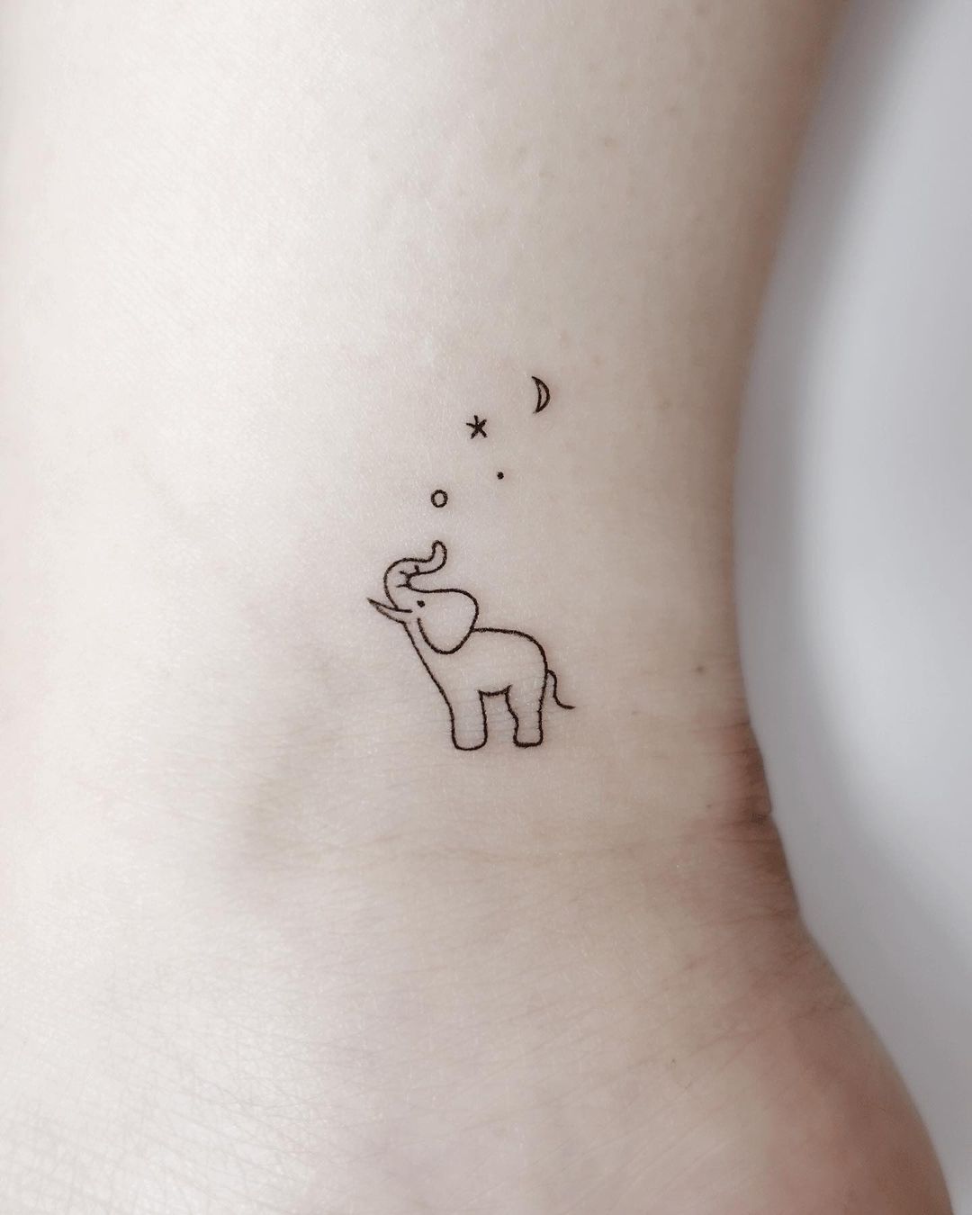 small elephant tattoo 0044