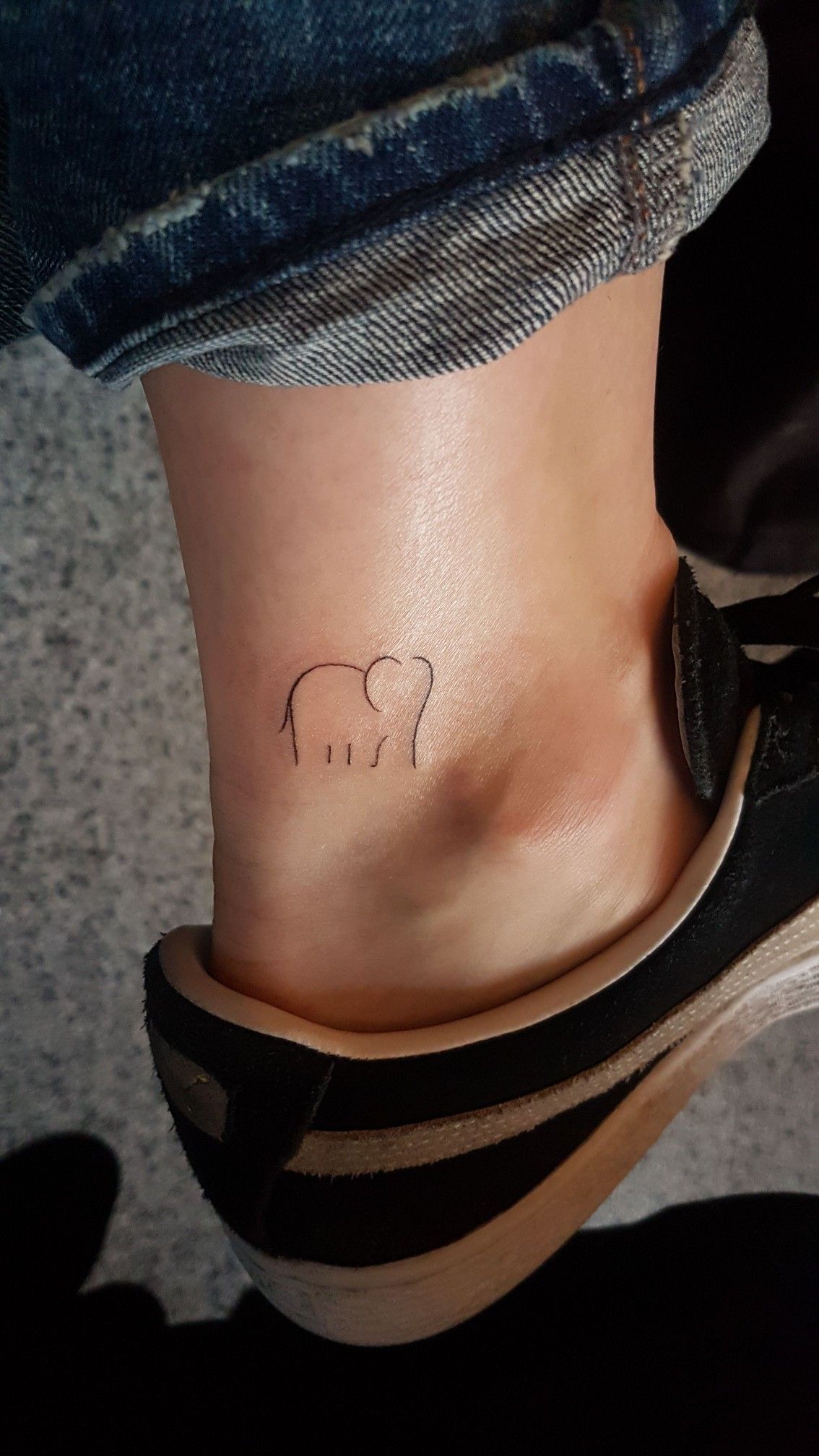 small elephant tattoo 0051