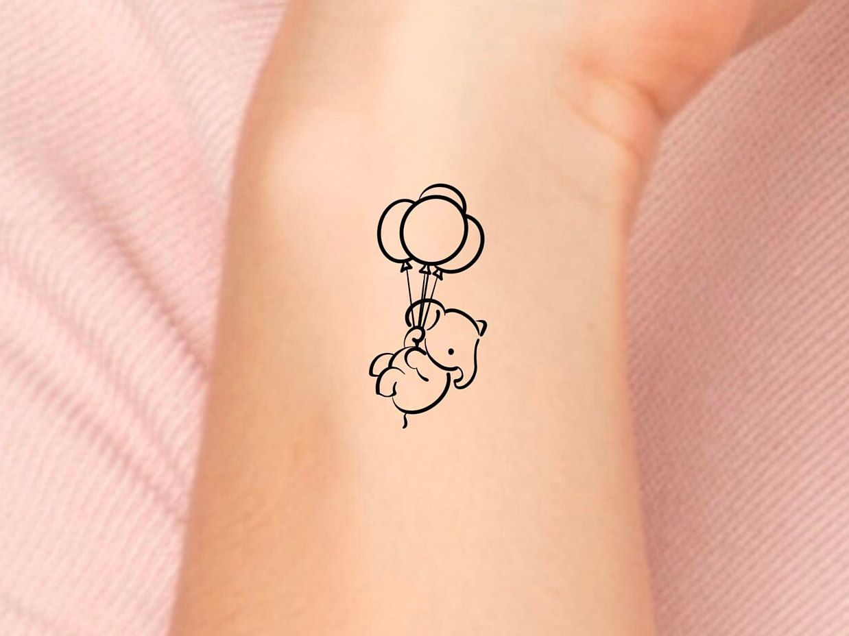 small elephant tattoo 0070