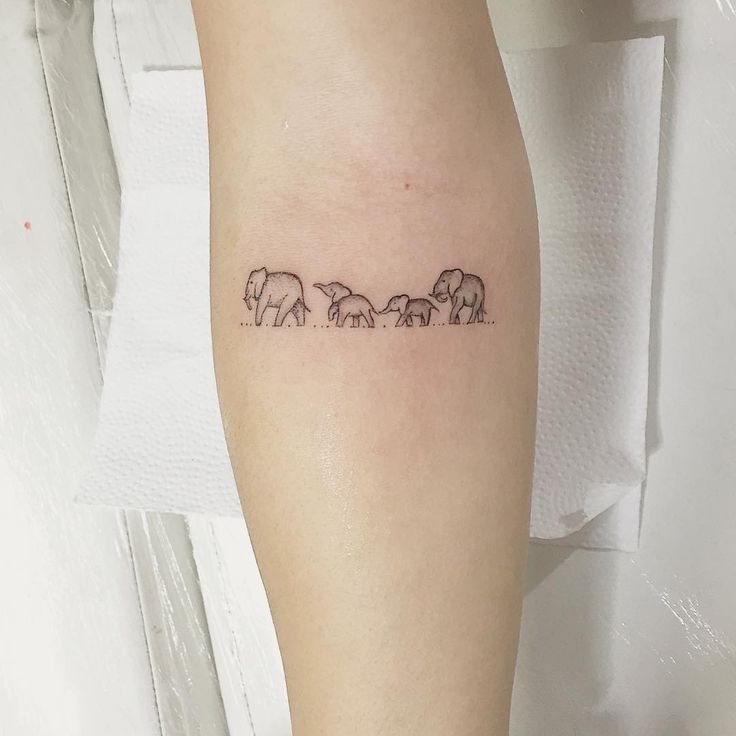 small elephant tattoo 0075