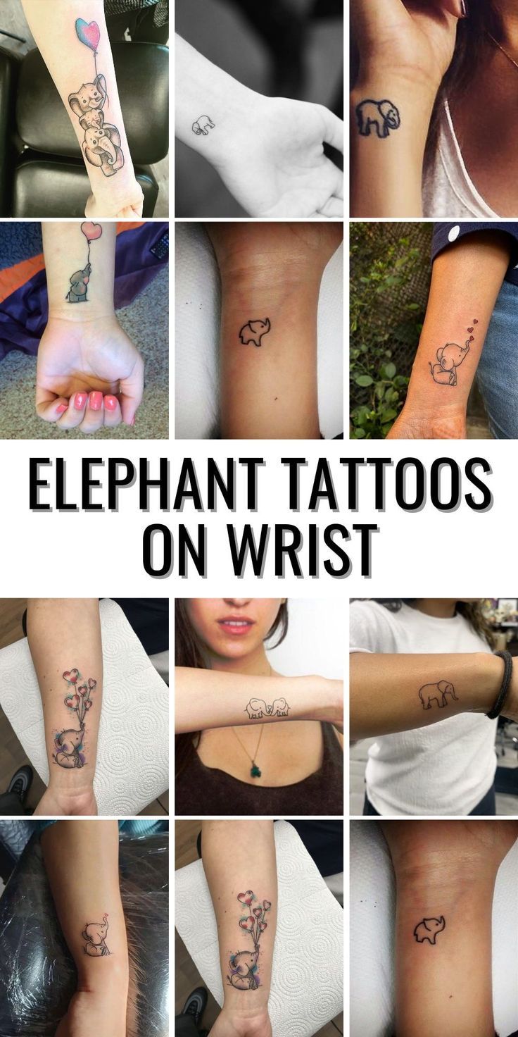 small elephant tattoo 0092