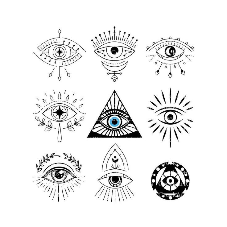 Small evil eye tattoo 0013