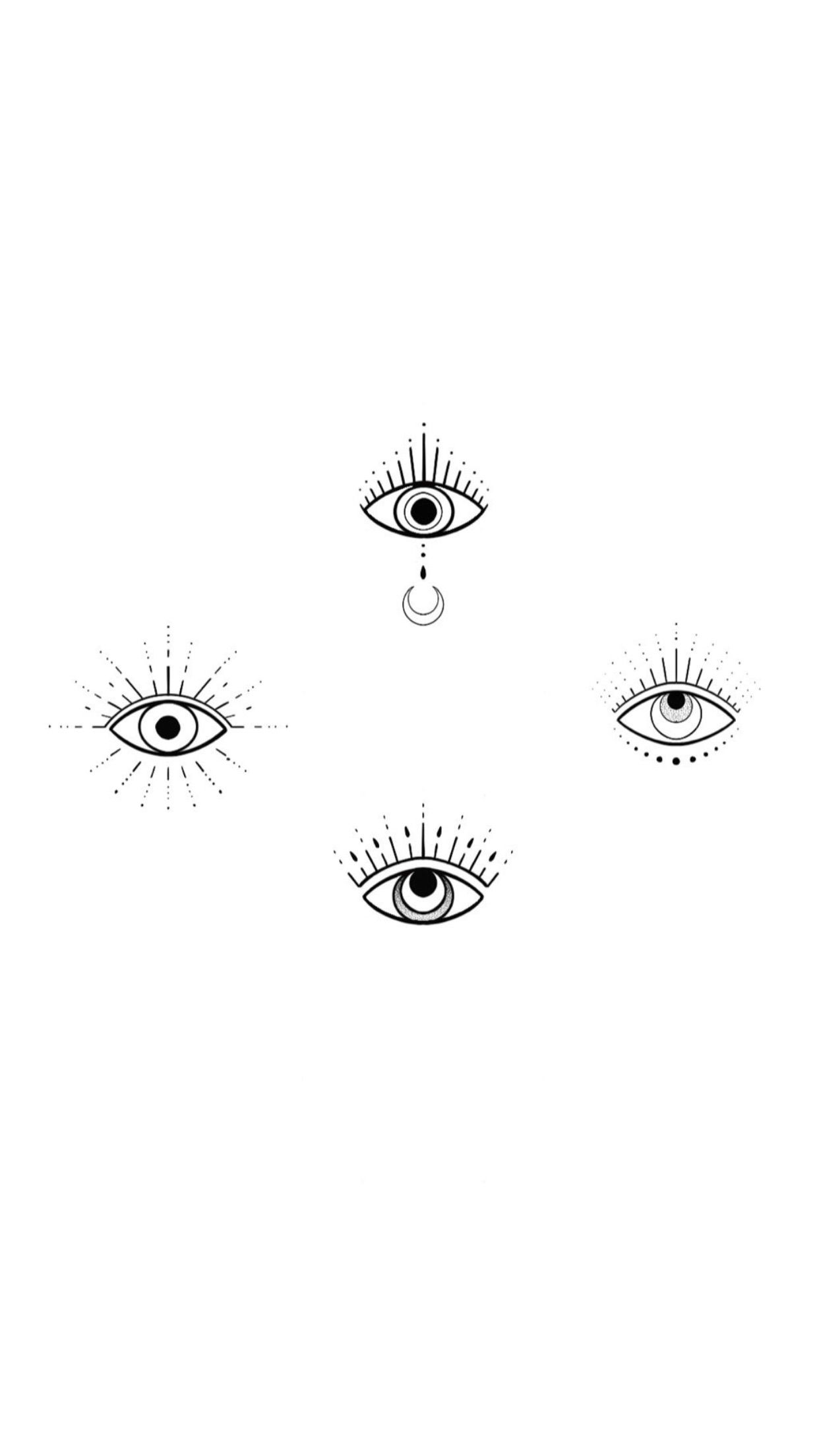 Small evil eye tattoo 0026