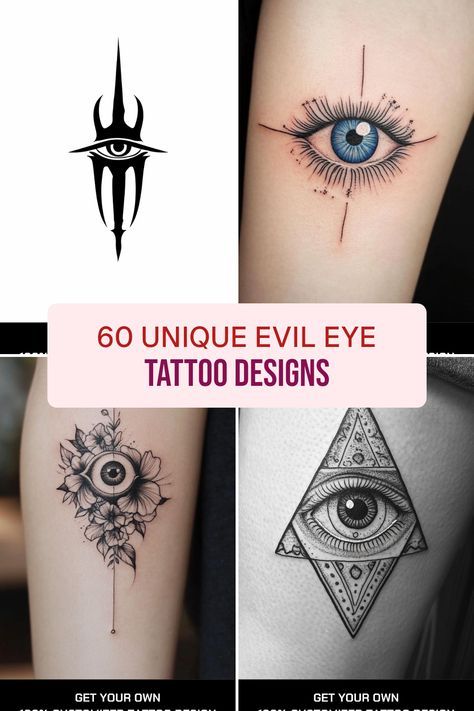 Small evil eye tattoo 0055