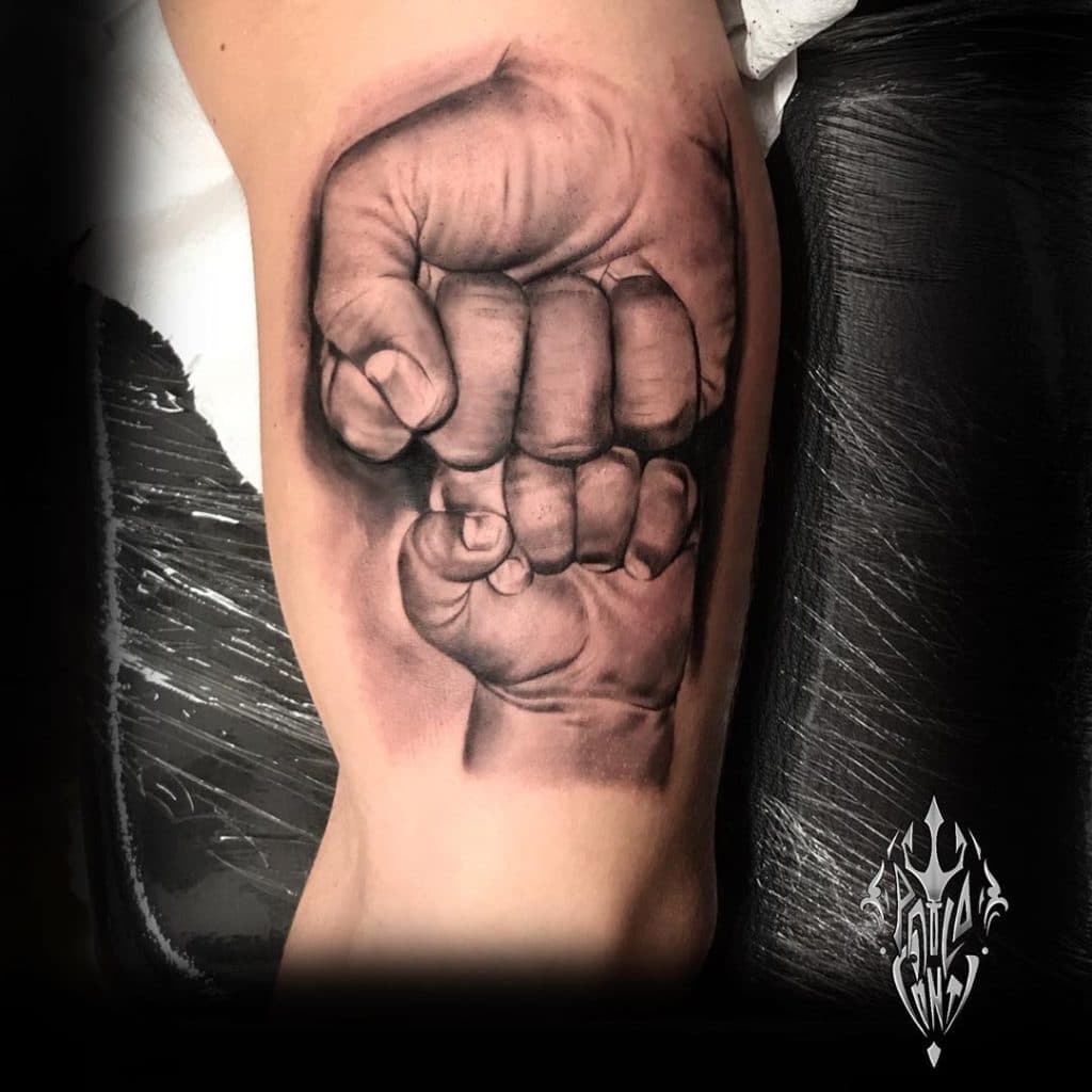 Small father and son tattoo 0027