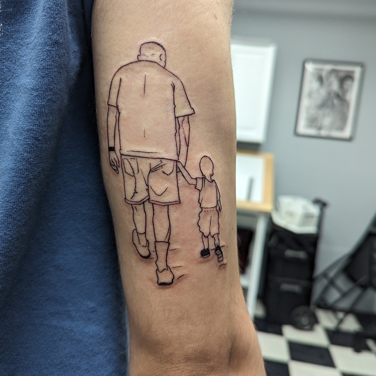 Small father and son tattoo 0032