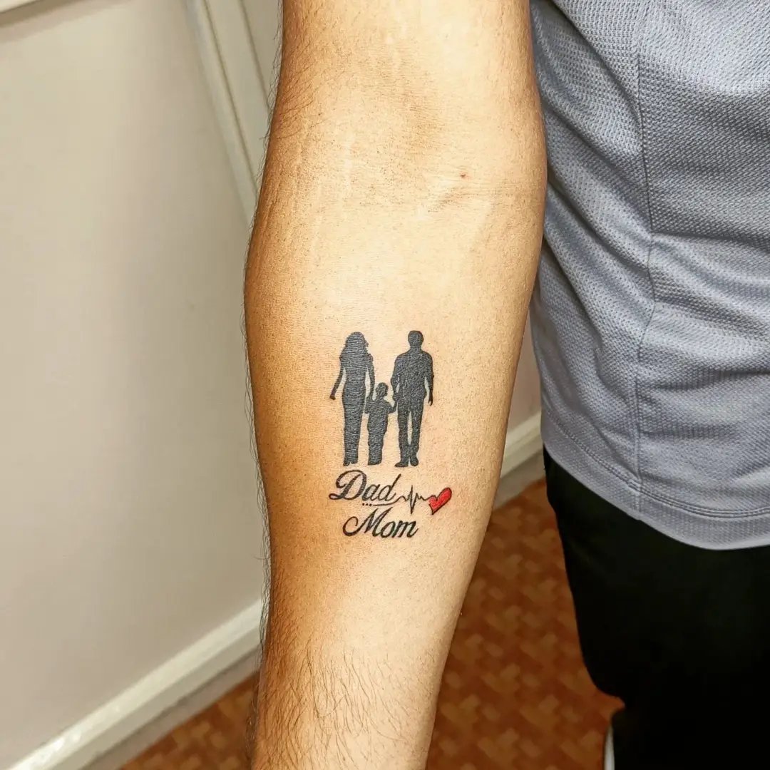 Small father and son tattoo 0034