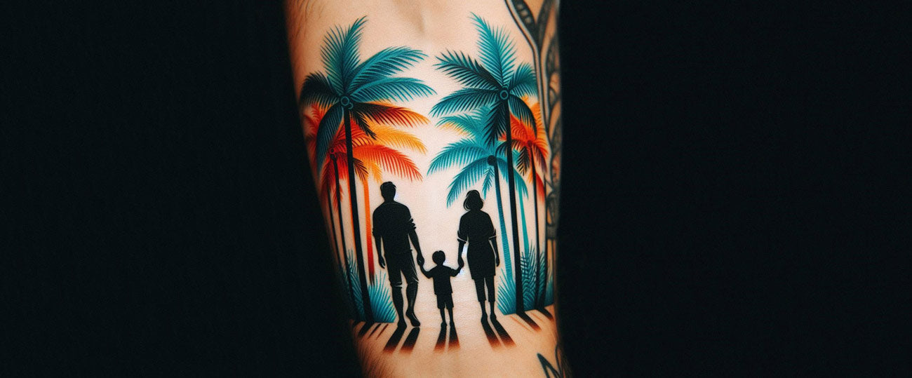 Small father and son tattoo 0075