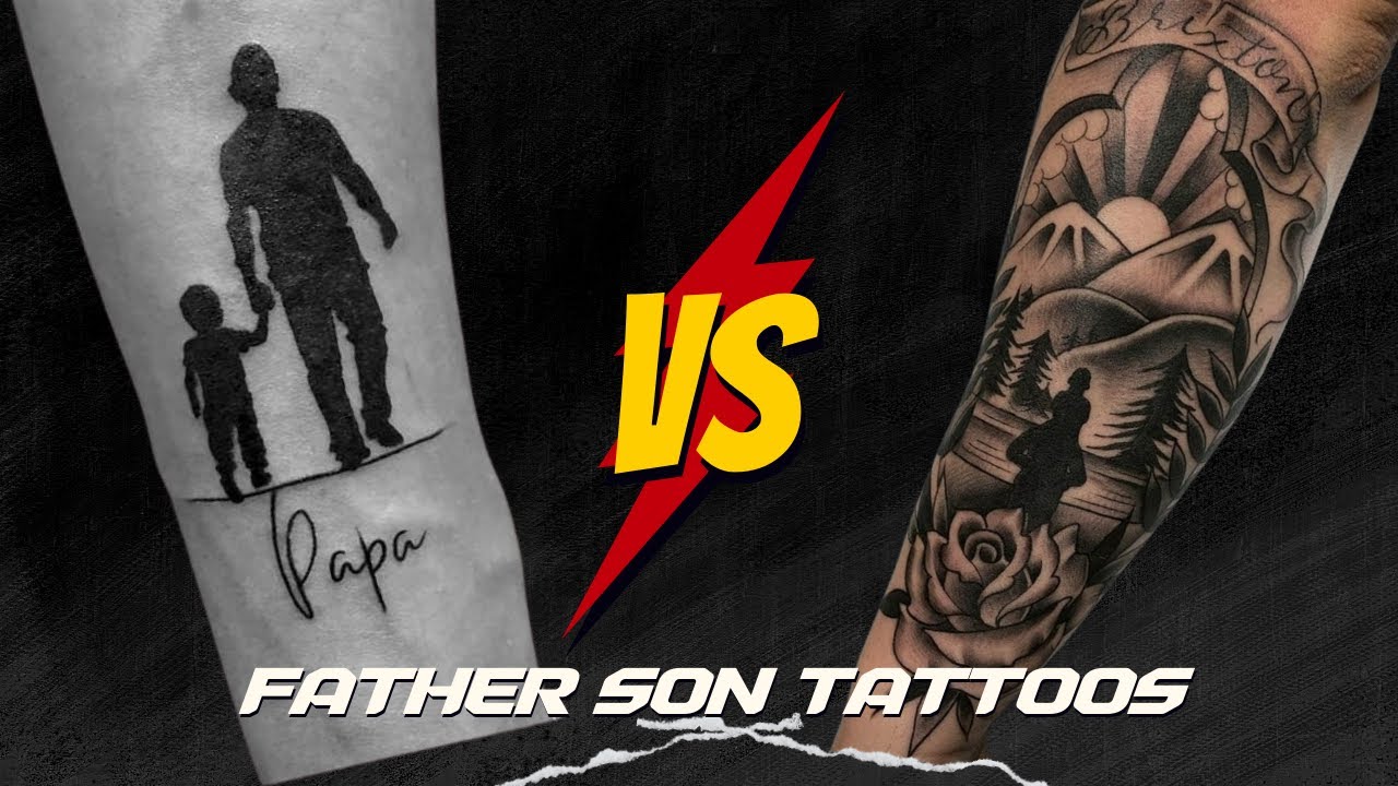 Small father and son tattoo 0077