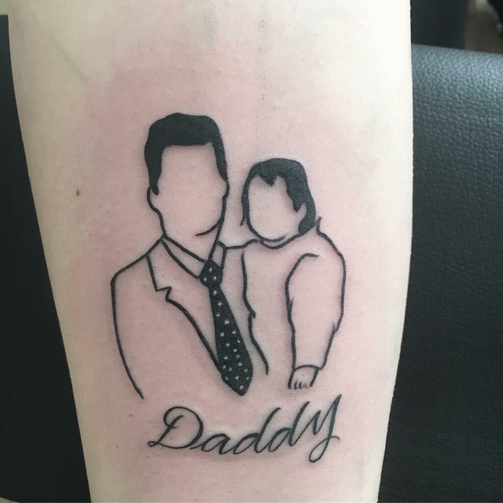 Small father and son tattoo 0088