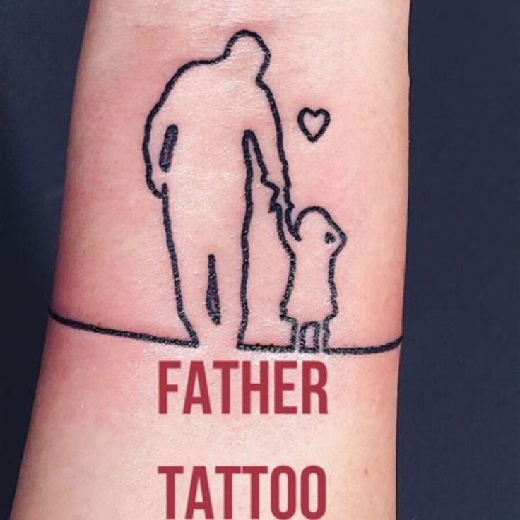 Small father and son tattoo 0094