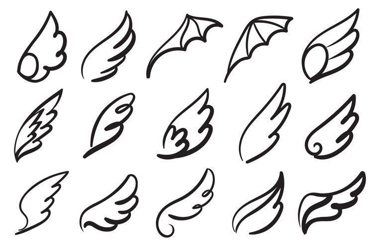 small feather tattoo variations.