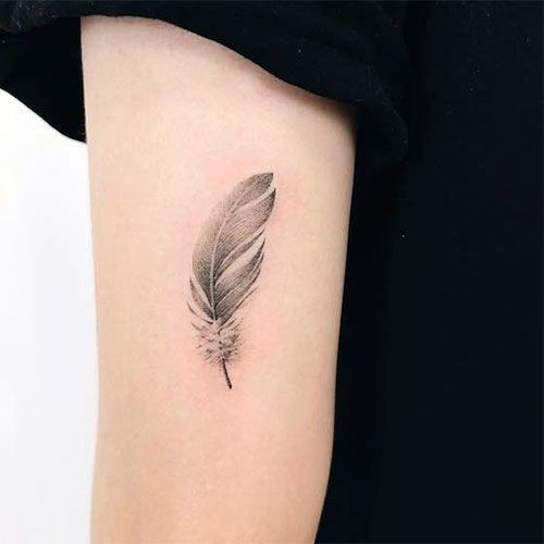 small feather tattoo