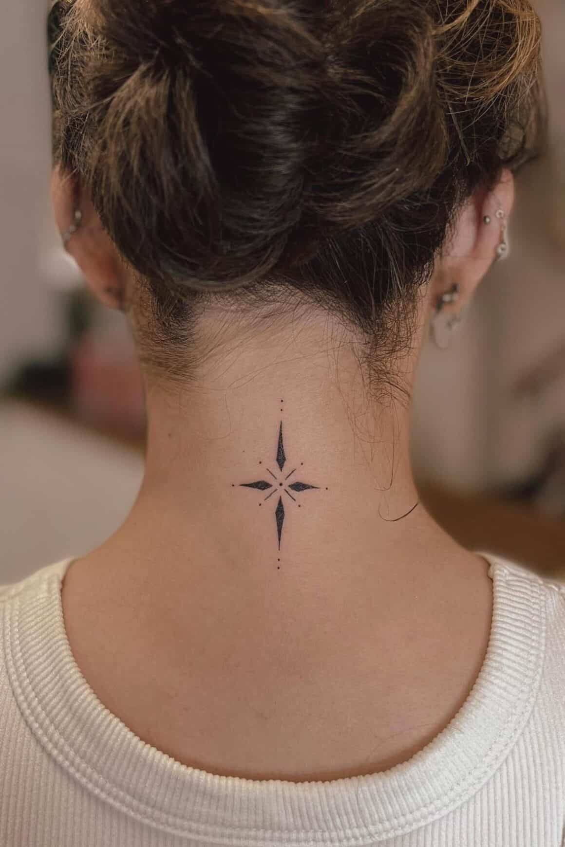 small female front neck tattoo 0035